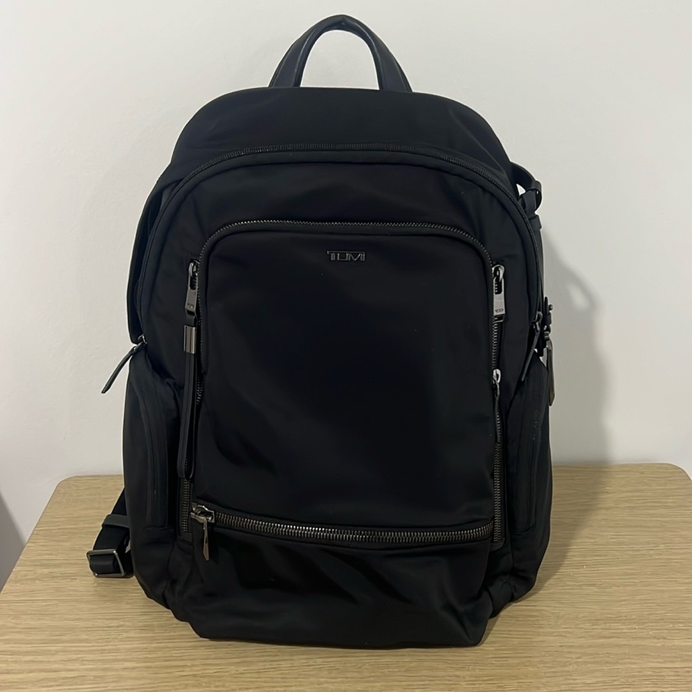 Tumi Celina Backpack in Black/Gunmetal